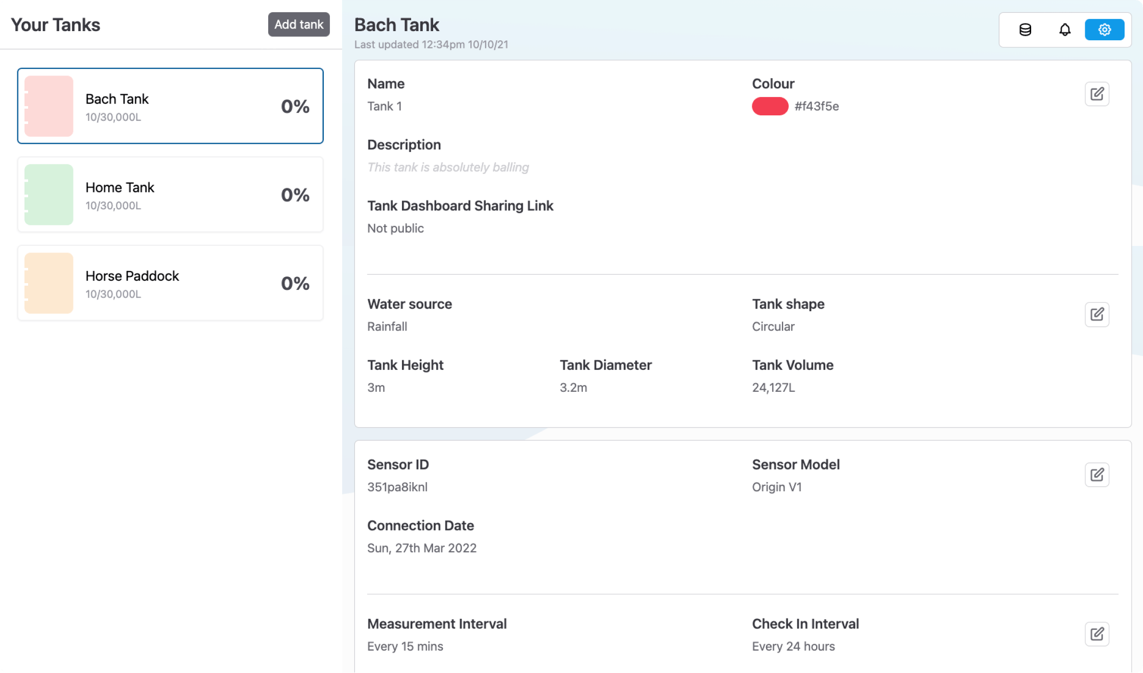 Fathomiser Web Dashboard